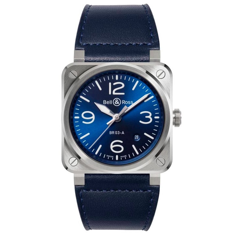 Bell & Ross BR-03 Blue Steel BR03A-BLU-ST/SCA