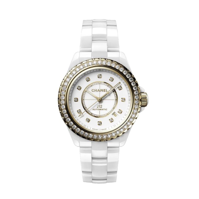 Chanel J12 Bisel Con Diamantes Calibre 12.1 38mm H9836