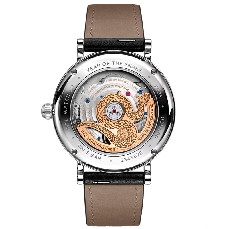 Fondo IWC Portofino Automático Fases De La Luna 37 Year Of The Snake IW459604