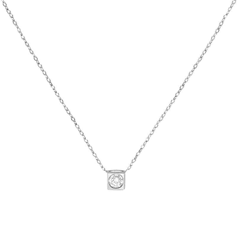 Le Cube diamant necklace