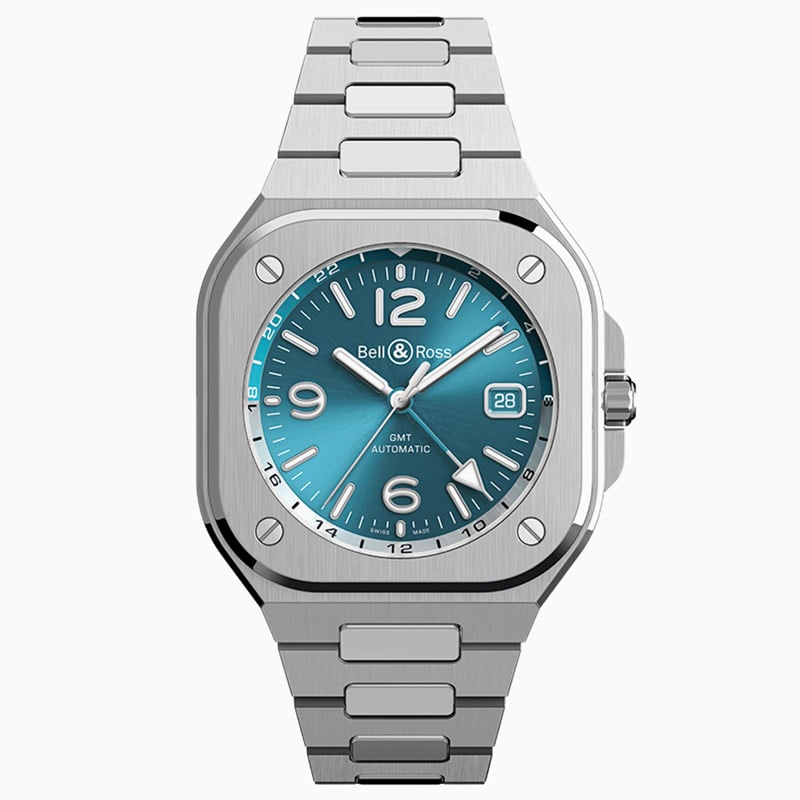 Bell Ross BR 05 GMT Sky Blue BR05G-PB-ST/SST
