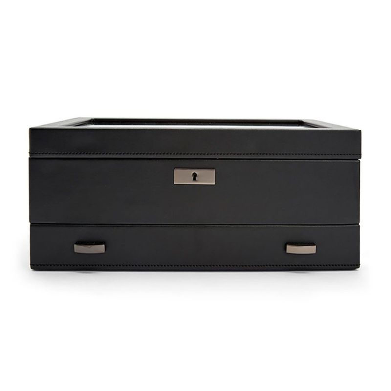 WOLF Axis 10 Piece Watch Box With Drawer 488203