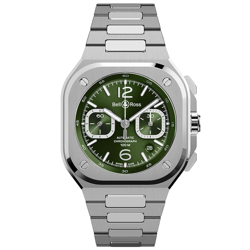 Bell & Ross BR 05 Chrono Green Steel BR05C-GN-ST/SST