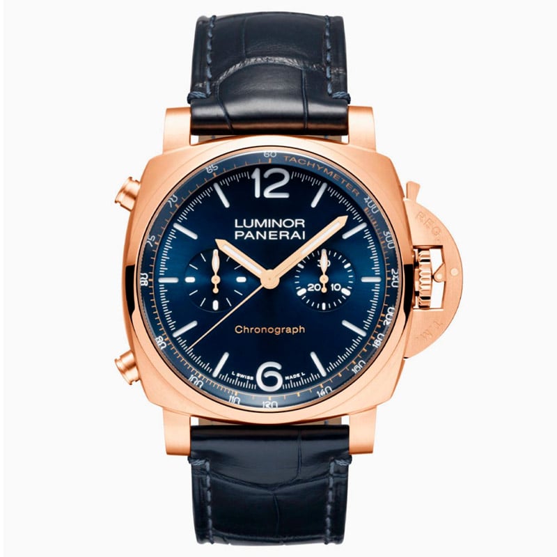 Panerai Luminor Chrono Goldtech Blu Notte PAM01111