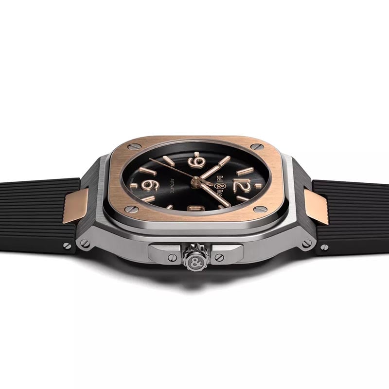 Reloj Bell & Ross BR 05 Black Steel & Gold BR05A-BL-STPG-SRB