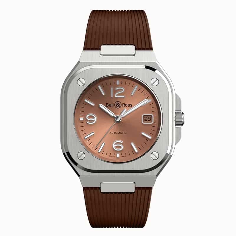 Bell & ross br 05 copper brown br05a-br-st-srb